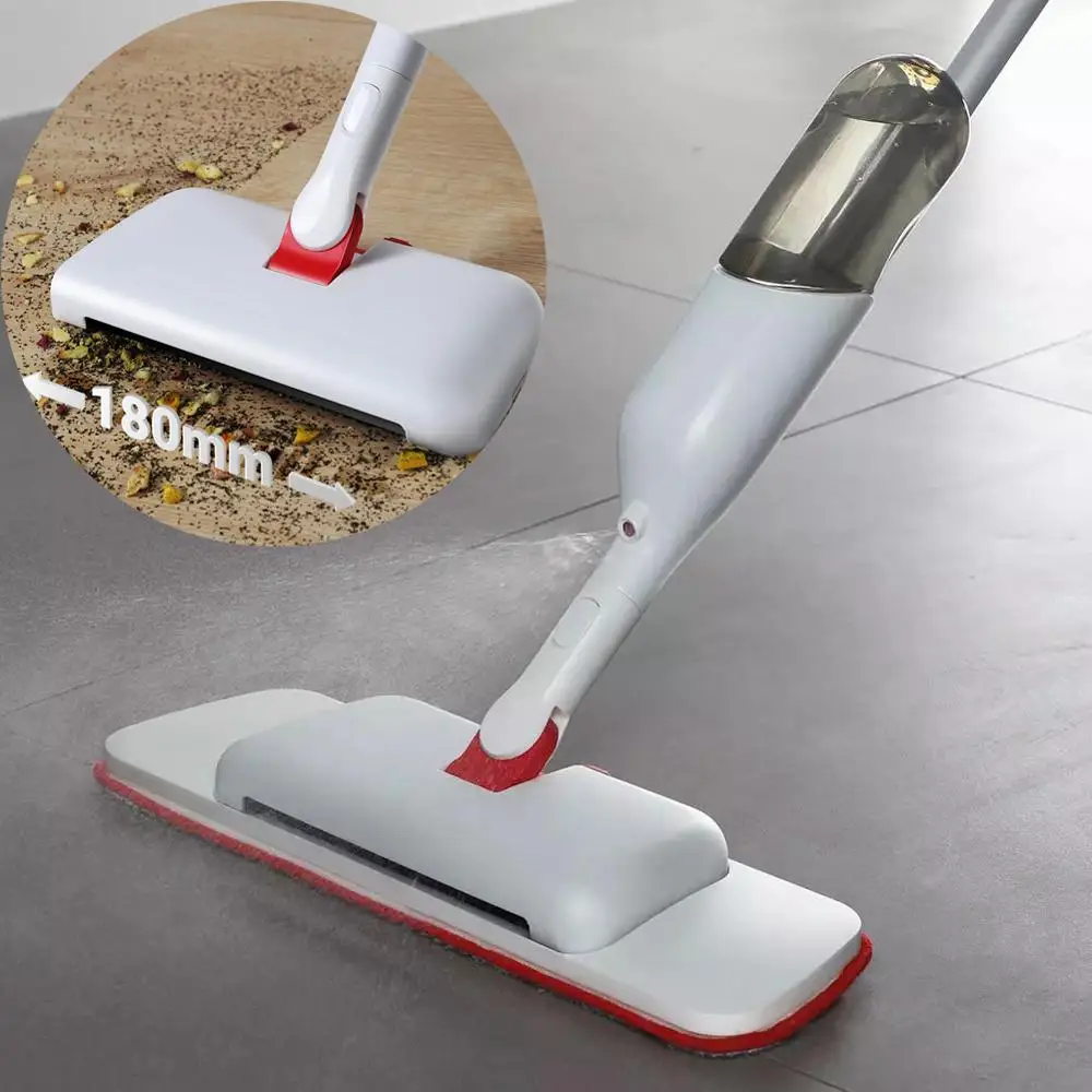 Швабра и уборочная щетка Cleanhome 3 в 1 с ковриком из микрофибры многоразовый резервуар для воды очистки пола