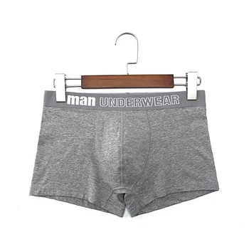 

Male Panties Cotton Men's Underwear Boxers Breathable Man Boxer Solid Underpants Comfortable Brand Shorts men underwear