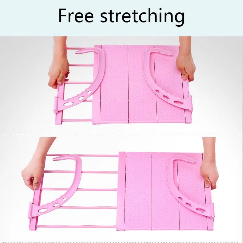 Home Balcony Hanging Shelf Adjustable Foldable Clothes Shoes Drying Racks Holder Multifunction Storage Organizer Shelves