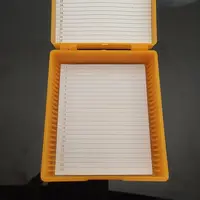 Plastic Microscope Glass Slide Box 25pcs Biological Slices Storage Case Holder for Prepared Microscope Slides 2