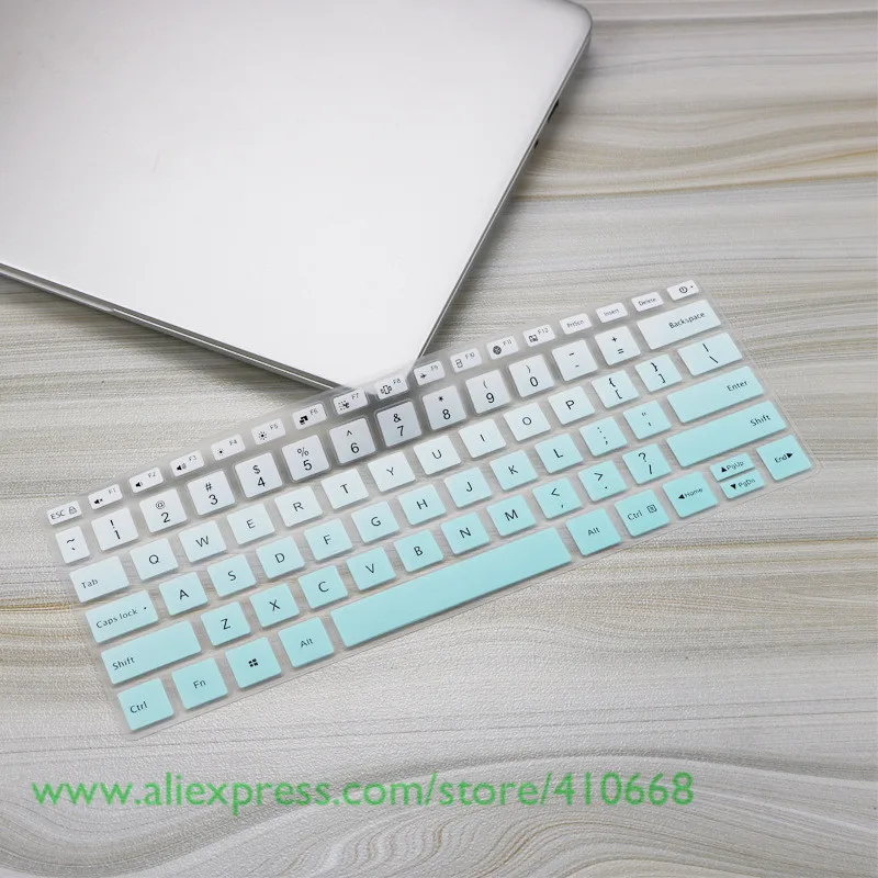 Gradual Skyblue Для Xiaomi RedmiBook 14/RedMi book, клавиатура для ноутбука, кожа,, новинка, 14 дюймов, RedmiBook14, чехол для клавиатуры ноутбука, защитная кожа - Цвет: Gradual Skyblue