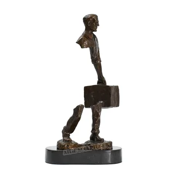 Famous Bruno Catalano Bronze Traveller Statue Sculpture 4