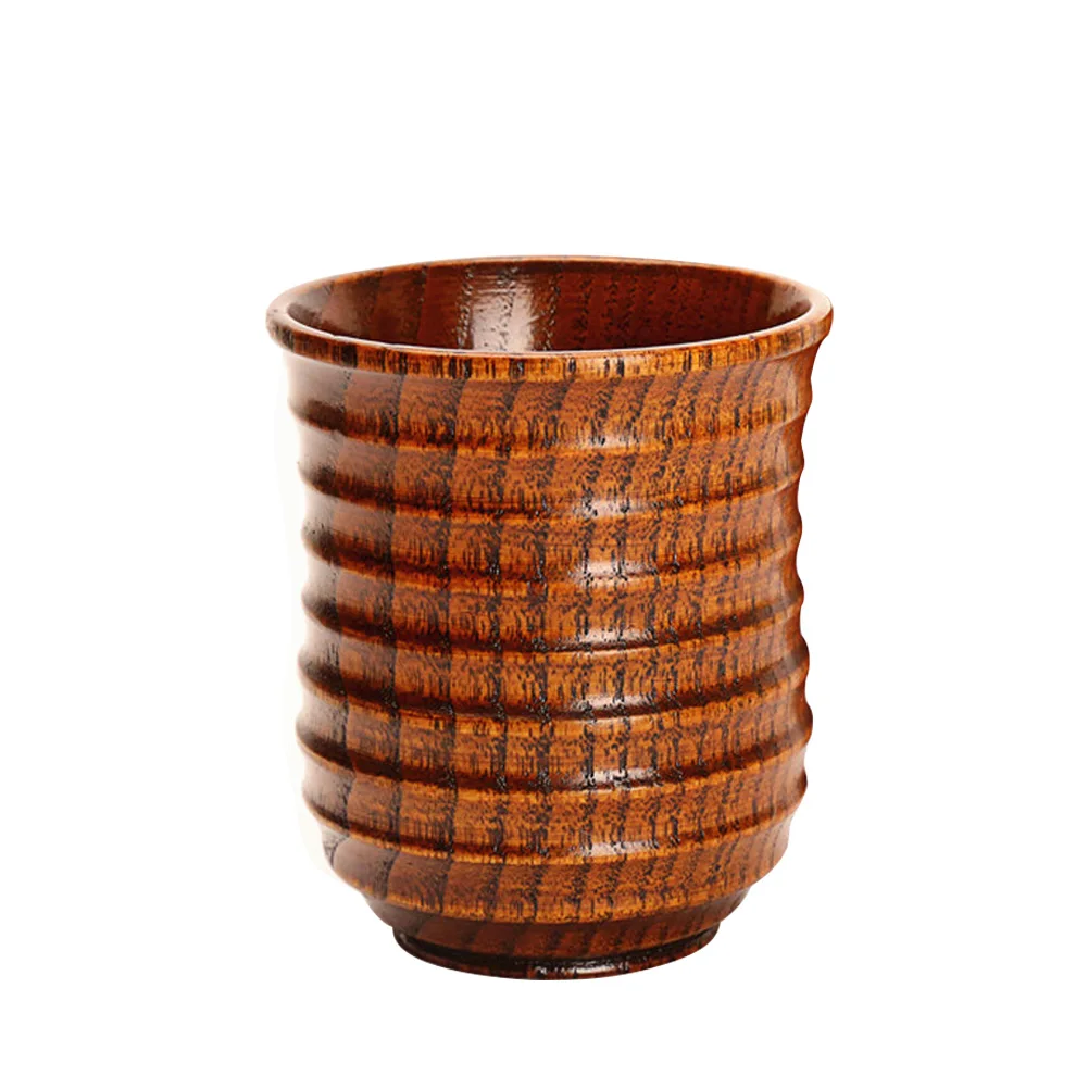 

Tea Delicate Drinkware Natural Coffee Elegant Decoration Wooden Mug Suitable Eco Friendly Wood Cup Water Grain Strand