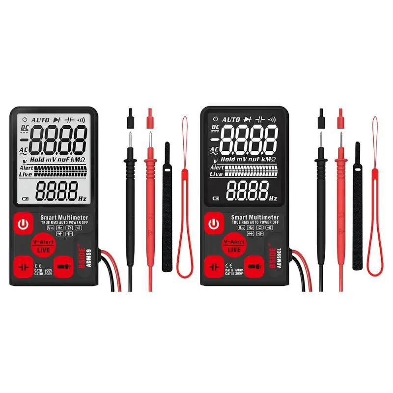 

AC/DC Voltage Current Meter Tester Large LCD Digital Smart Multimeter Large Screen Professional Digital Multimeter Tester