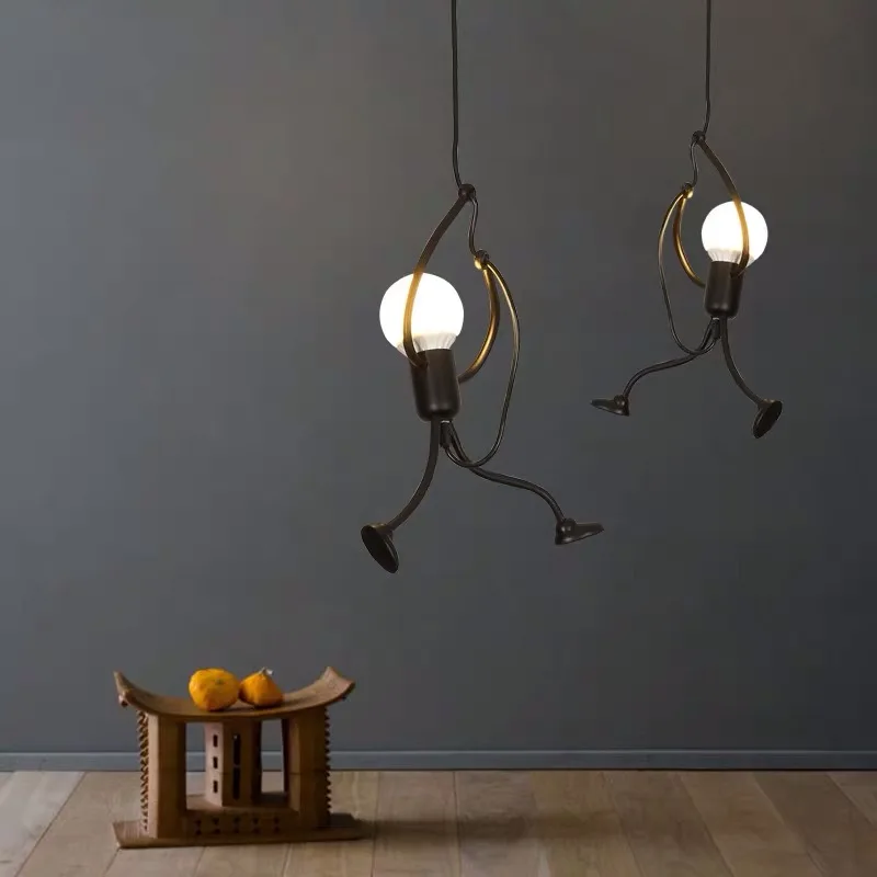 Светодиодный подвесной светильник в стиле ретро промышленный металлический подвесной светильник для кофейного ресторана персональный бар Железный Лофт в стиле минимализма E27 подвесной светильник