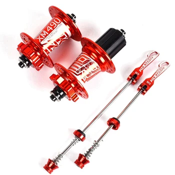 

Koozer Xm490 Hubs Sealed 4 Bearing Mtb Mountain Bike Hub Qr 9X100 10X135Mm 36 Holes Disc Brake Bicycle Hub Red
