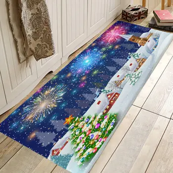 

Christmas Rug 3D RUG Hallway Carpets and Rugs for Bedroom Living Room Carpet Kitchen Bathroom Anti-Slip Floor Mats 3D Mat