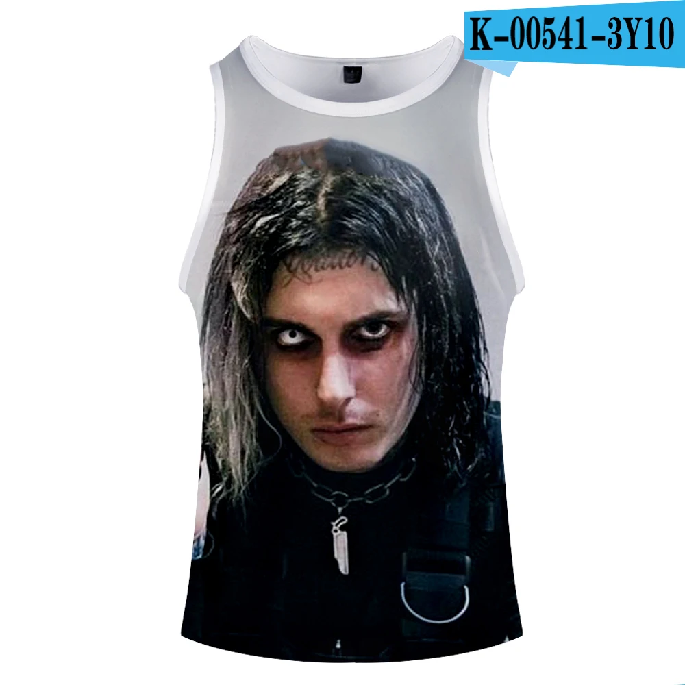 Ghostemane майка с 3d принтом модная баскетбольная хипстерская удобная летняя Мужская/Женская майка с круглым вырезом без рукавов - Цвет: Армейский зеленый