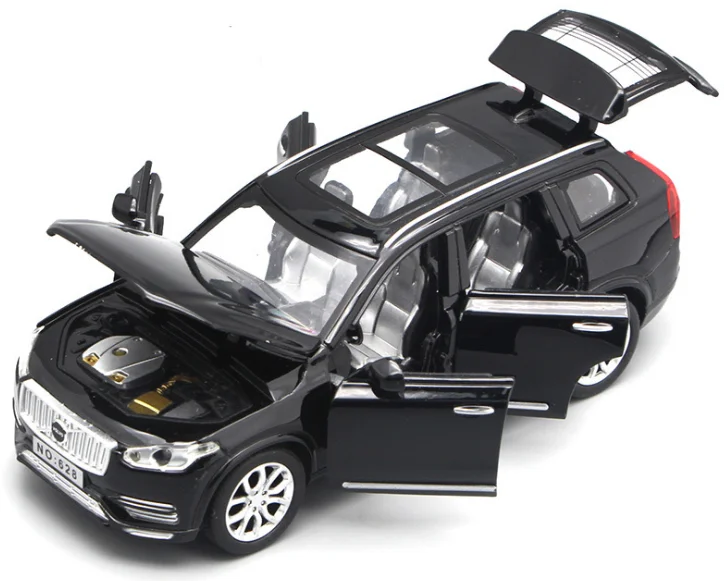 Модель литая автомобиля в масштабе 1:32 XC90 с функцией подсветки