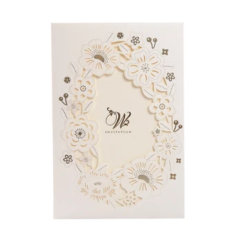 

1 PCS Sample Floral Laser Cut Wedding Invitations with Envelope for Bridal Shower Baby Shower Birthday Graduation