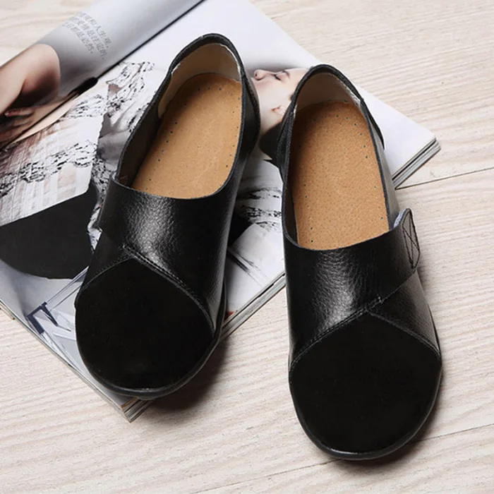 Women Suede Loafers Comfy Slip-on Soft Sole Casual Breathable Flats Shoes C55