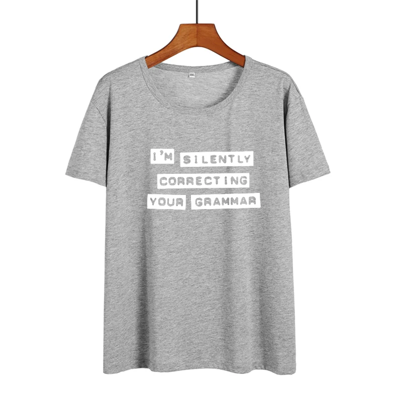 Я молча корректирую вашу грамматику смешные футболки женские летние