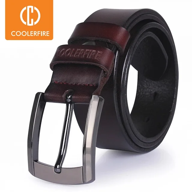 Men high quality genuine leather belt Cow Skin belt for men 1