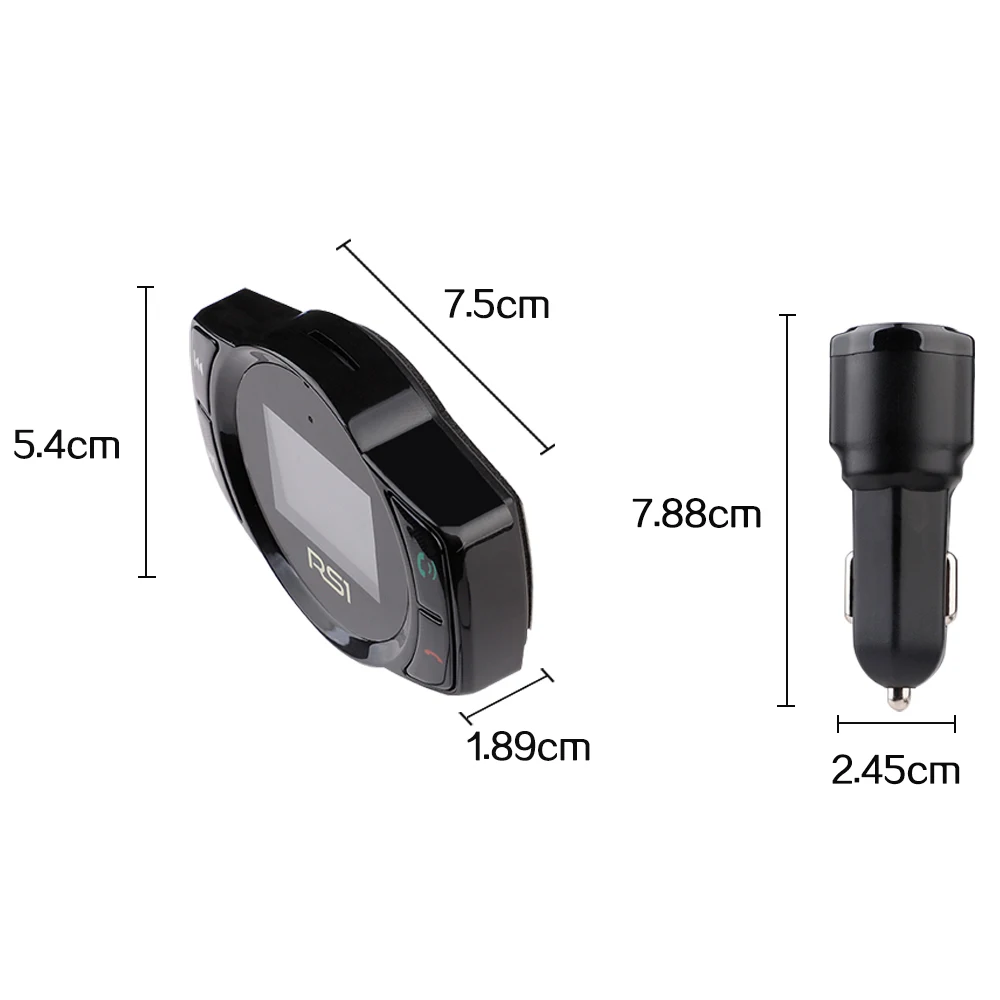 Bluetooth Hands-free FM модулятор стерео автомобильный mp3-плеер аудио адаптер fm-передатчик для iPhone XS 8 7 Android