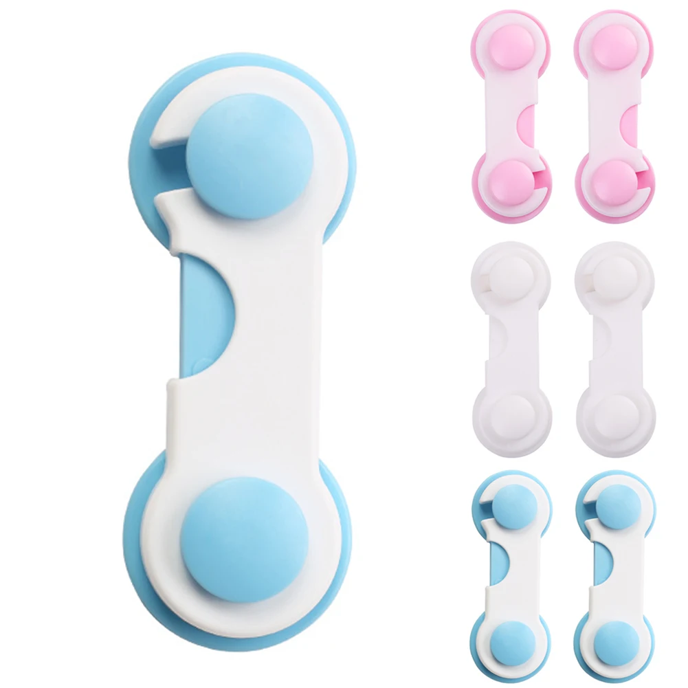 10pcs Safety Protection Door Cabinet Child Latches Lock Durable Drawers Latch Strong Adhesive Baby