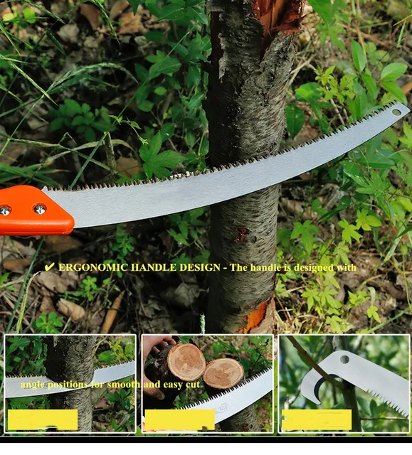 Versatile folding hand saw for outdoor use