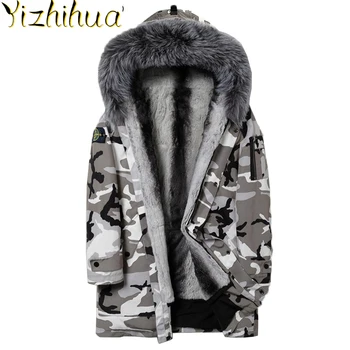 GĂŒnstige Azazel Parka Pelz MĂ€nner Winter Jacke Rex Kaninchen Pelz Mantel FĂŒr MĂ€nner Camouflage Parkas Chaquetas Hombre Invierno KD89006-2 KJ2202
