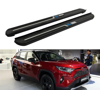 

2 Pcs Fit for Toyota- RAV4 RAV 4 2019 2020 Fixed Aluminium Running Boards Side Step Nerf Bar Platform Protector