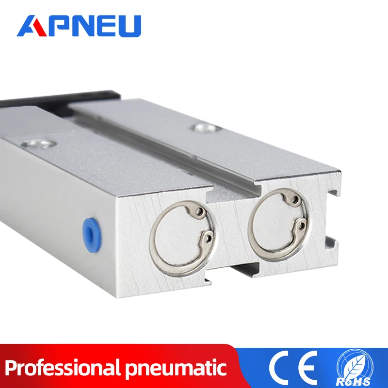 Pneumatic Cylinder 20mm TN Typ Bore 10/15/20/25/30/35/40/45/50/60/70/75/80/90/100/125/150mm Stroke Double Rod Air Cylinder