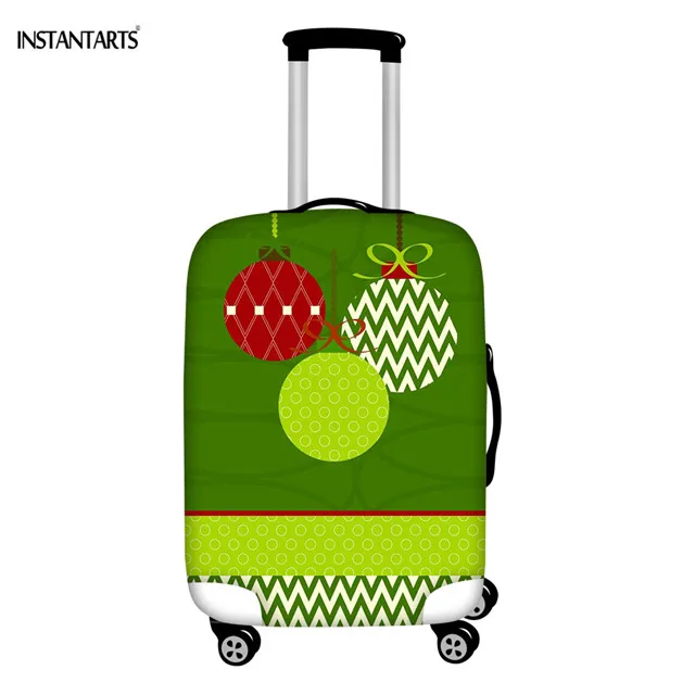 INSTANTARTS Christmas Art Design Luggage Cover Waterproof Thicken Travel Accessories 3D Suitcase Protective Covers 18-32 Inch - Цвет: HMC2792
