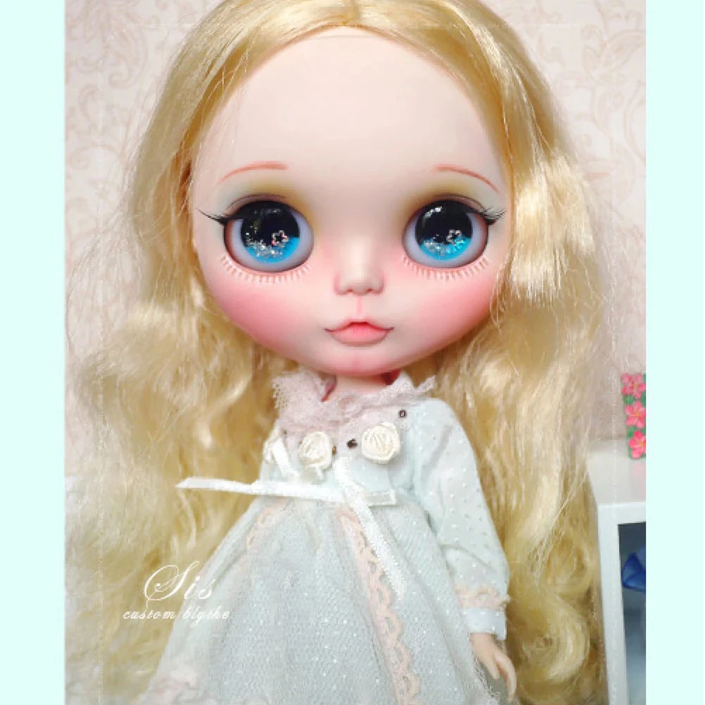 ICY 19 joint blyth кукла с макияжем лицо белая кожа с волосами девочка подарок градиент век кошка девушка тема макияж кукла