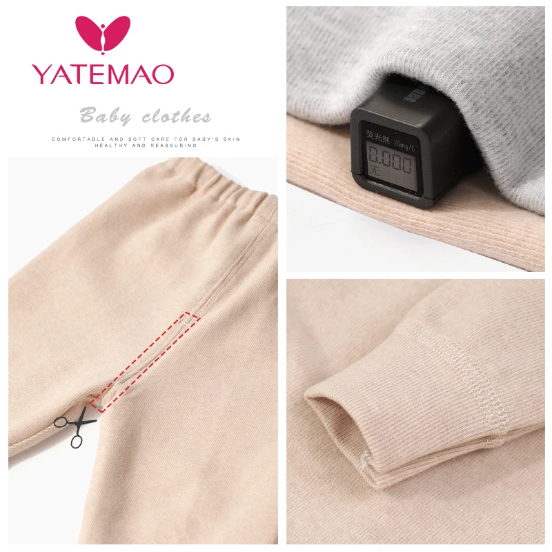 YATEMAO 2 шт./компл. Весна-осень детская одежда, комплекты одежды для новорожденных и маленьких Костюмы для мальчиков и девочек, Размер 0-12 мес., комплект