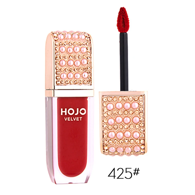 Шелковистый блеск для губ Liquild Lipstick glossводонепроницаемый антипригарный блеск для губ матовая бархатная помада* s - Цвет: 425
