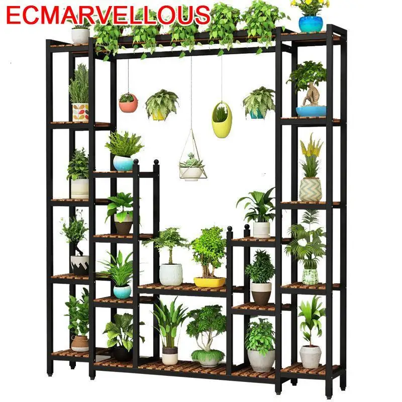 

Suporte Flores Table For Indoor Balkon Wood Soporte Plantas Interior Rak Bunga Rack Balcony Shelf Outdoor Flower Plant Stand