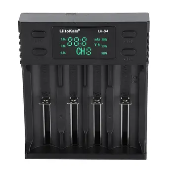 

LiitoKala Lii-S4 DC 5V2A Smart Battery Charger Four Slot with Power Display Smart Battery Charger Power Display