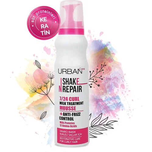 URBAN Care Shake N Repair 7 / 24 Curl Milk Treatment Mousse 150 ml