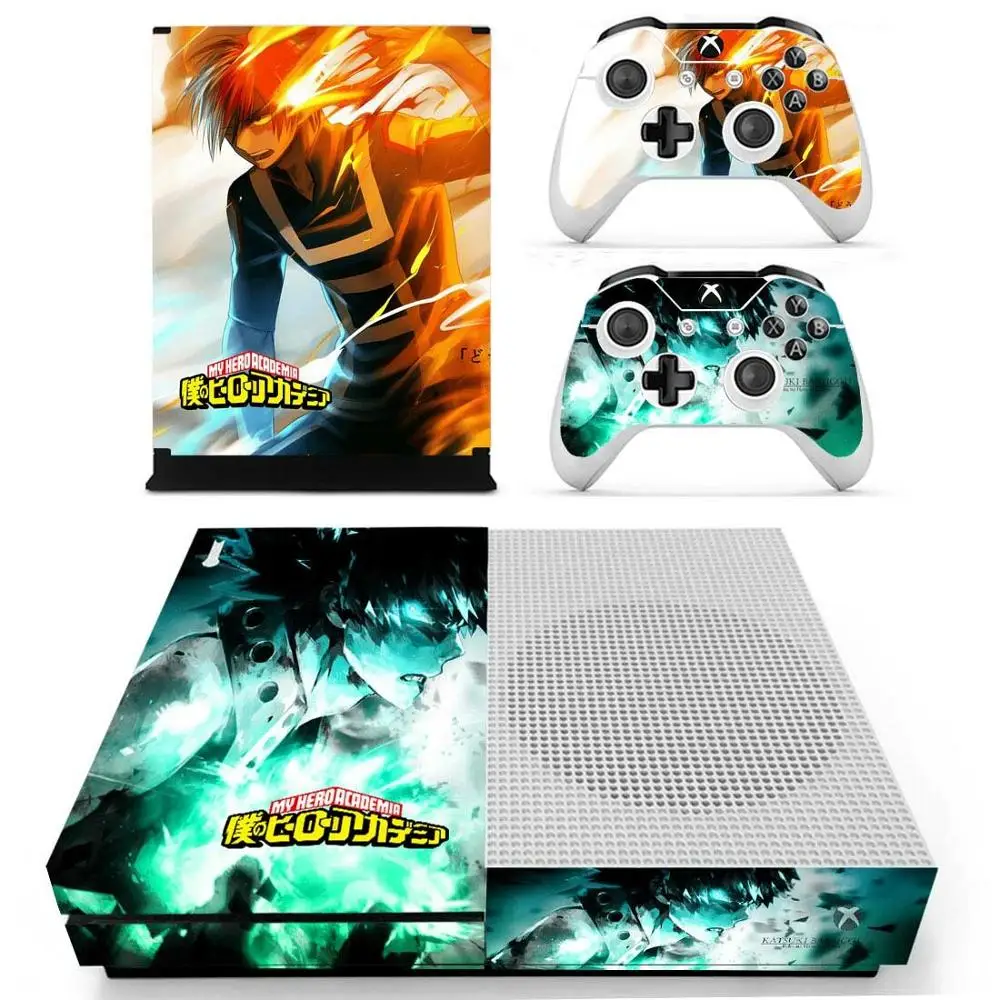 Наклейка-накладка My Hero Academy для консоли Xbox One S и Kinect и контроллеров для Xbox One Slim Skins