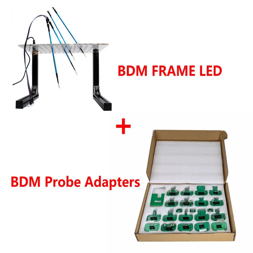 22 шт. BDM зонд Dimsport адаптеры полный набор для led программатор BDM FGTECH BDM100 KESS KTAG ECU чип BDM зонд адаптеры BDM PIN бесплатно - Цвет: 22PCSwithLED