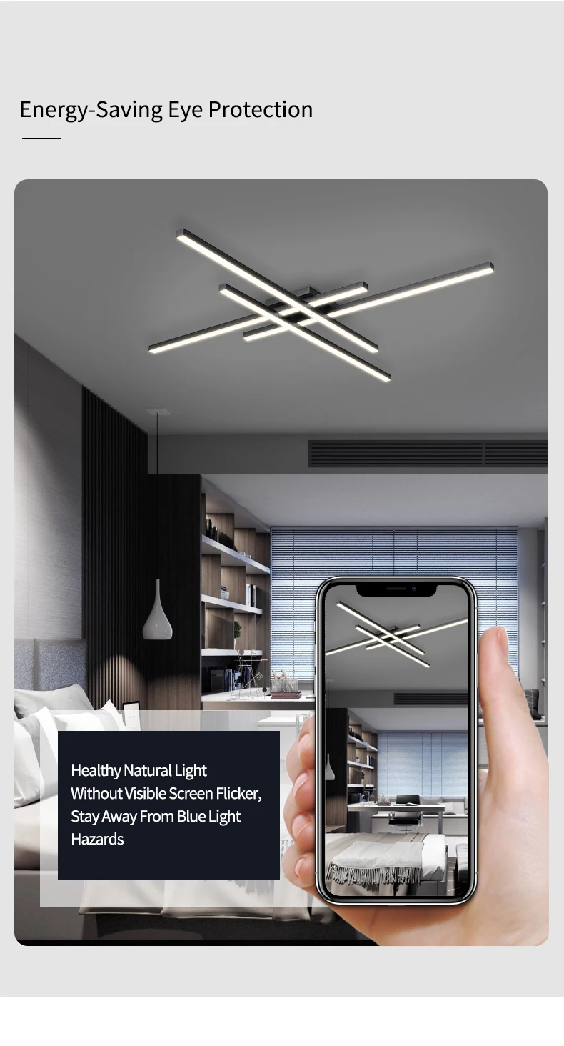 Ceiling light simple modern bedroom  atmosphere duplex villa hall Nordic lamps minimalist living room lamp room ceiling lights chandelier for living room