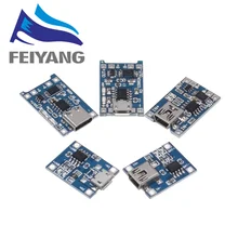 100 шт. Micro USB 5V 1A 18650 TP4056 модуль зарядного устройства литиевой батареи зарядная плата с защитой двойные функции 1A li-ion
