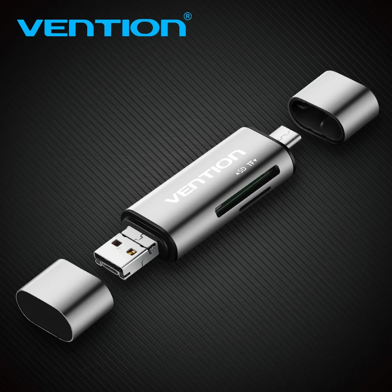 Устройство для чтения карт памяти Vention Mini SD OTG устройство USB 3 0 2 Micro к Type C TF - Фото №1