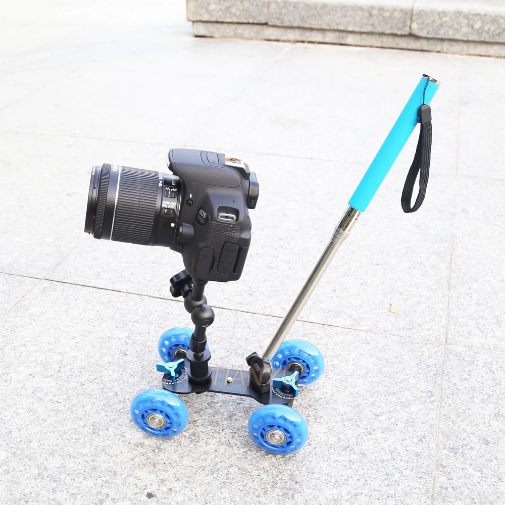 DSLR Rig настольная тележка для фотосъемки+ 7 дюймов Magic arm+ ручное управление монопод камера фильм Комплект D7100 750D 70D аксессуары