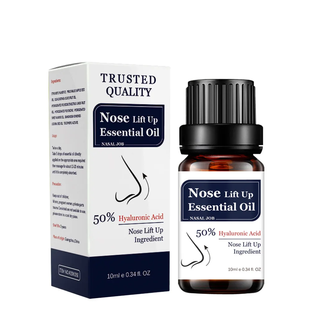 10ml 10 мл эфирное масло для подтягивания носа, массажная эссенция, тонкие и маленькие средства для ухода за носом, натуральный экстракт растений, увлажняющий, подтягивающий - Вес нетто: 10ml