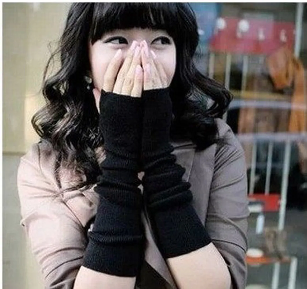 

Winter Wrist Gloves Warm Hand Gloves Knit Long Fingerless Gloves Mittens Motorcycle Gloves Sports Gloves fingerless gloves