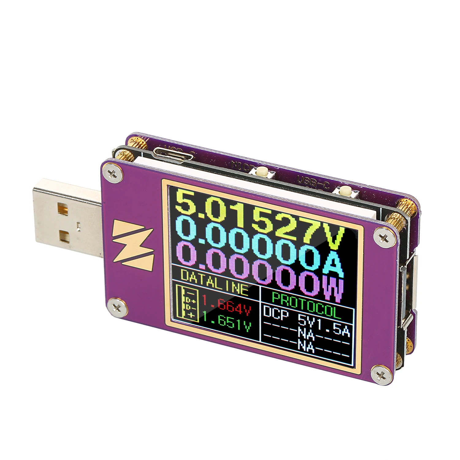 USB тестер ZY1280P прибор для проверки емкости и напряжения протокол QC4 + PD3.0/2 0 PPS YZX Studio