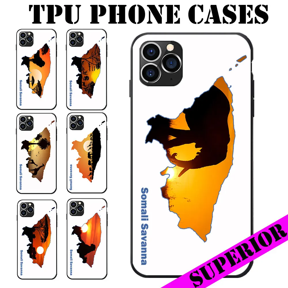 Чехлы для телефонов Huawei P8 9 10 20 30 Mate Plus Pro Lite X Somalia Savanna Africa Animals из мягкого ТПУ с