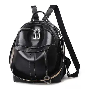

Female Backpack Large Capacity Famous Brand College Black Retro School Backpacks For Teenagers Mochila Usb Backpack Plecak