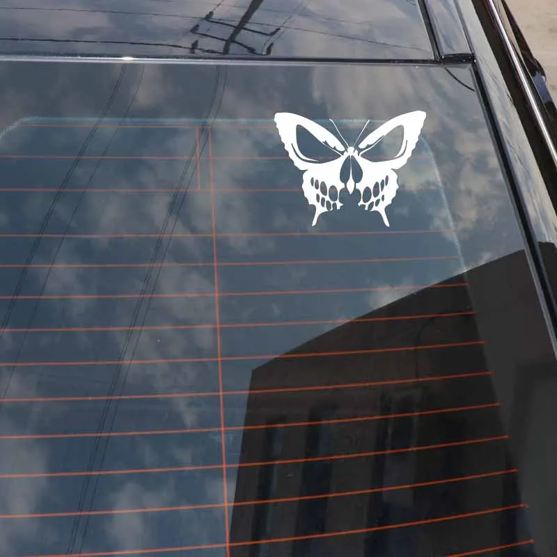 Volkrays индивидуальная Автомобильная наклейка Бабочка череп высечка сердца ужас