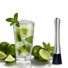 Миксер для коктейлей из нержавеющей стали, барная посуда Mojito, для коктейлей, сделай сам, для напитков, фруктов, Мадлер, дробленый, для льда, барная посуда, барный инструмент