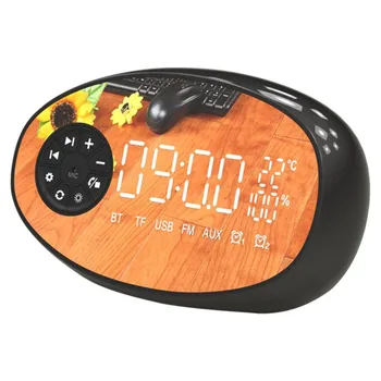 

Temperature Radio Electronic Alarm Clock Multifunction Clock Wireless Subwoofer Advanced New Speaker Bluetooth Speaker