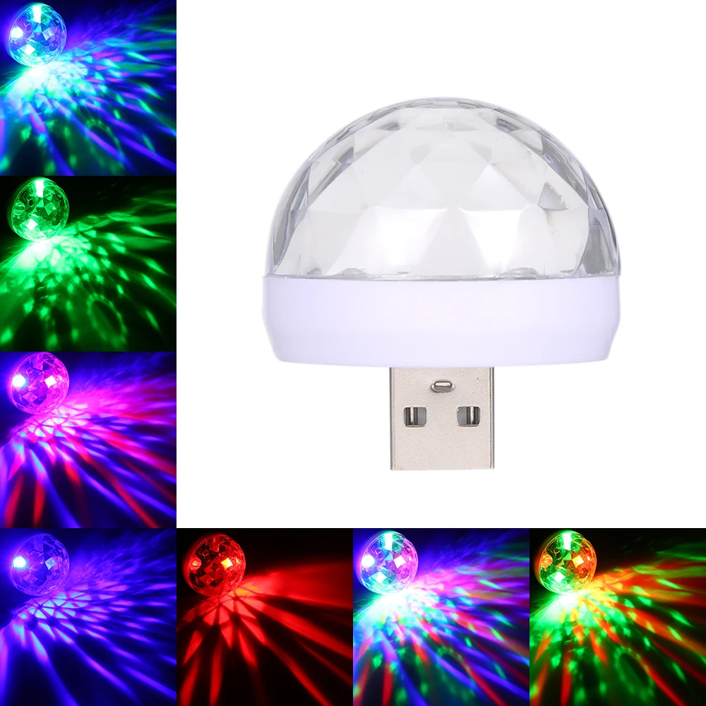 Мини USB LED диско сценический светильник портативный Семейный вечерние магический