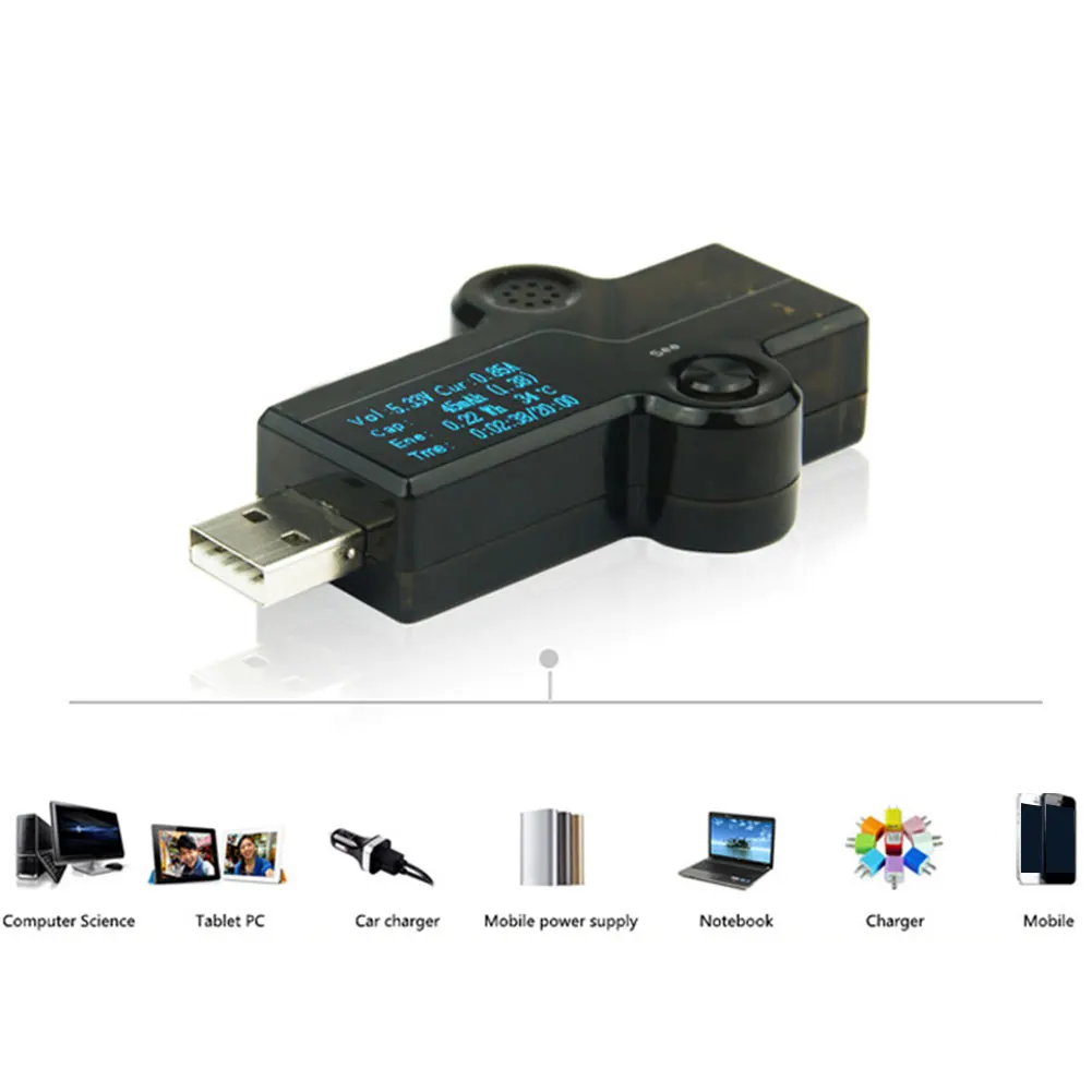 Мини емкость цифровой USB тестер домашнее электрическое напряжение ток ЖК-дисплей зарядное устройство индикатор цветной экран Обнаружение мощности