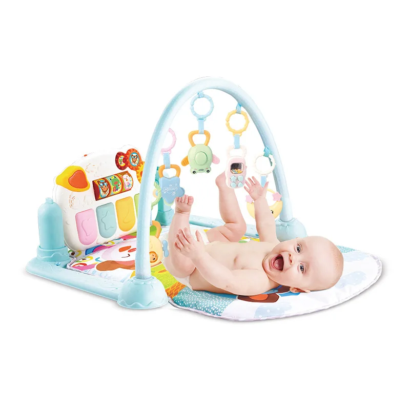 Youleen 9309 кик и играй на фортепиано, гимнастический коврик для новорожденных, погремушка для новорожденных, музыкальный пусковой коврик для ползания