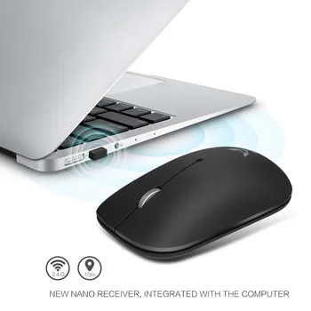 

2.4G Wireless Mouse With USB Receiver 1600DPI Optical Mice for Notebook Laptop PC Computer JR Deals