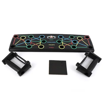 

9 in 1 Push Up Board with Instruction Print Body Building Fitness Exercise Tools Push-Up Stands for GYM Body Training