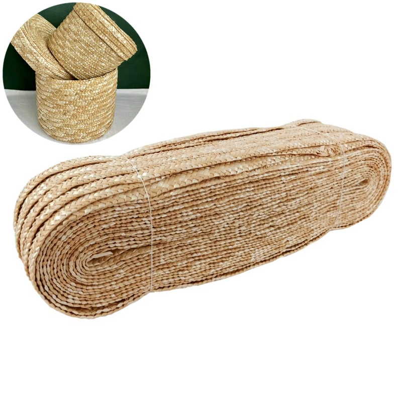 50M Natural Wheat Straw Weaving Rattan Home DIY Handmade Weaving Crafts Decoration Knit And Repair Chair Table Basket Tool